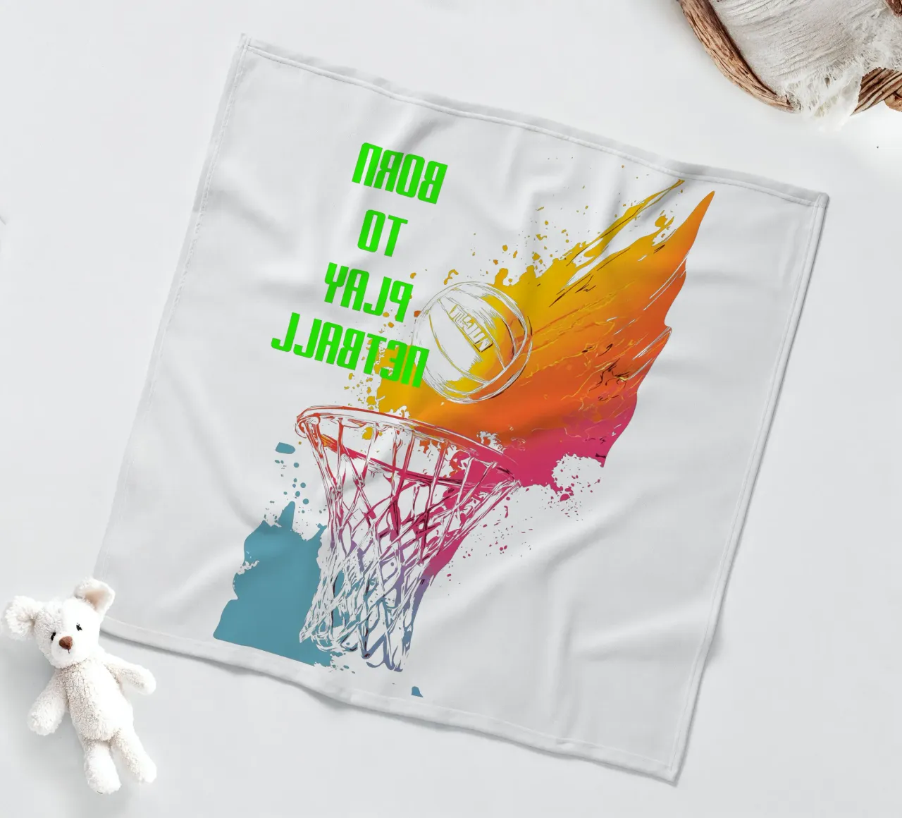 Nato per giocare a Netball coperta in pile da Kt10Designs