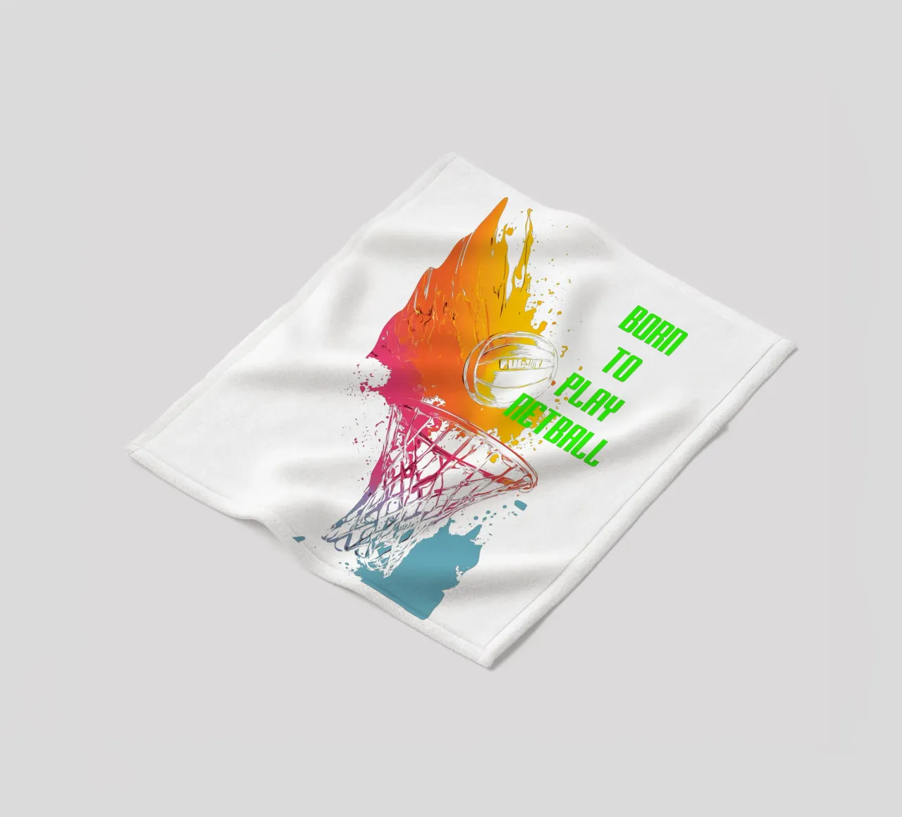 Nato per giocare a Netball coperta in pile da Kt10Designs