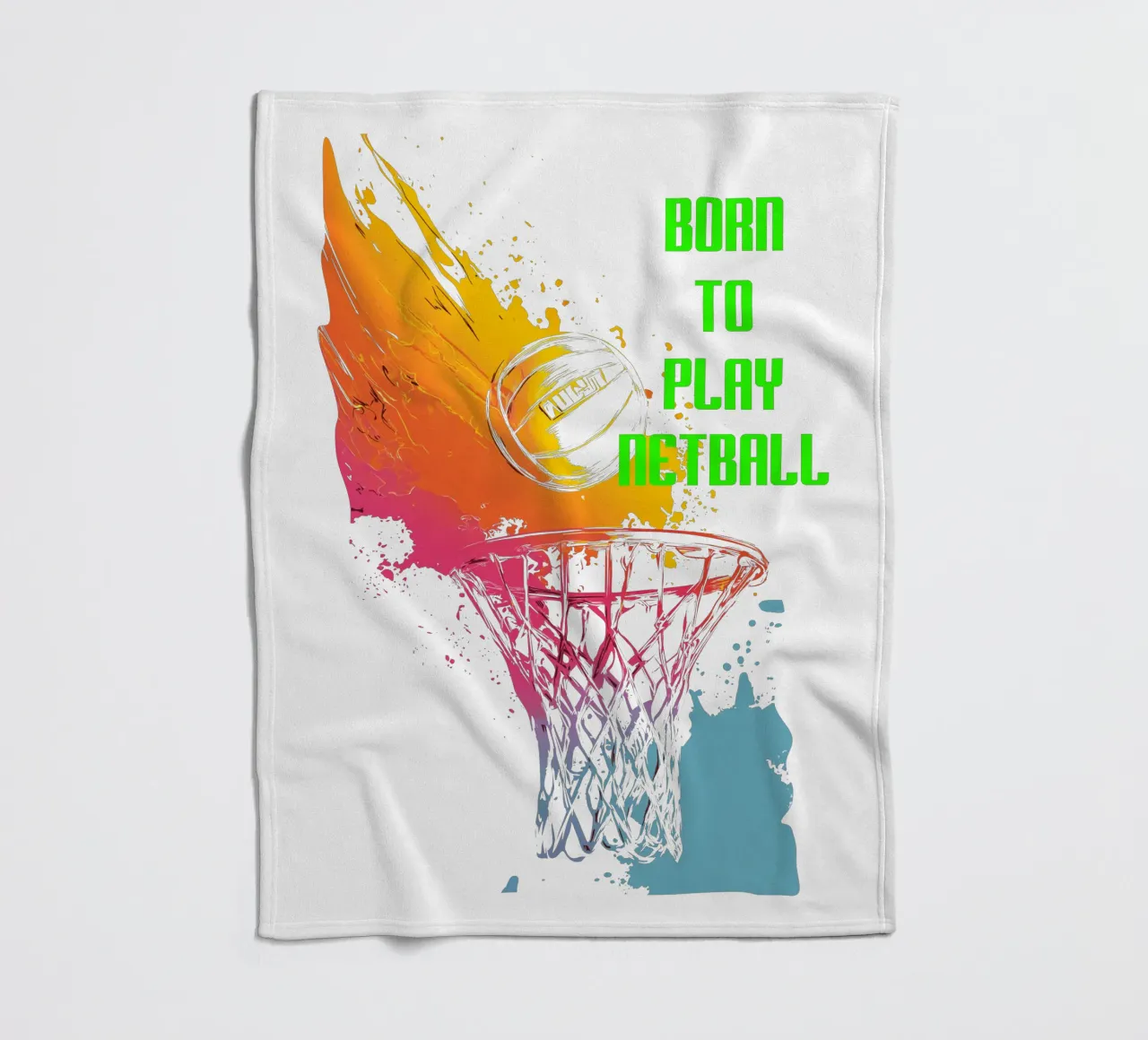 Nato per giocare a Netball coperta in pile da Kt10Designs