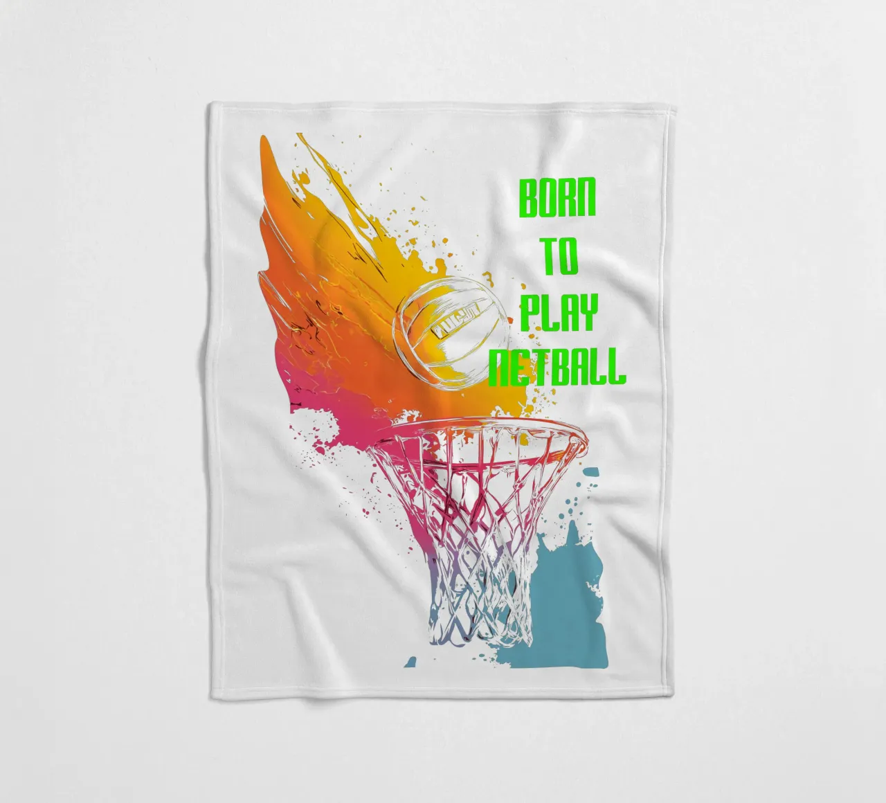 Nato per giocare a Netball coperta in pile da Kt10Designs