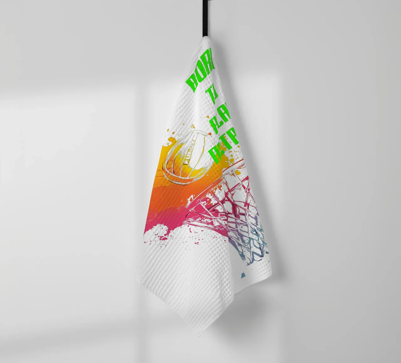 Nato per giocare a Netball canovaccio da cucina da Kt10Designs