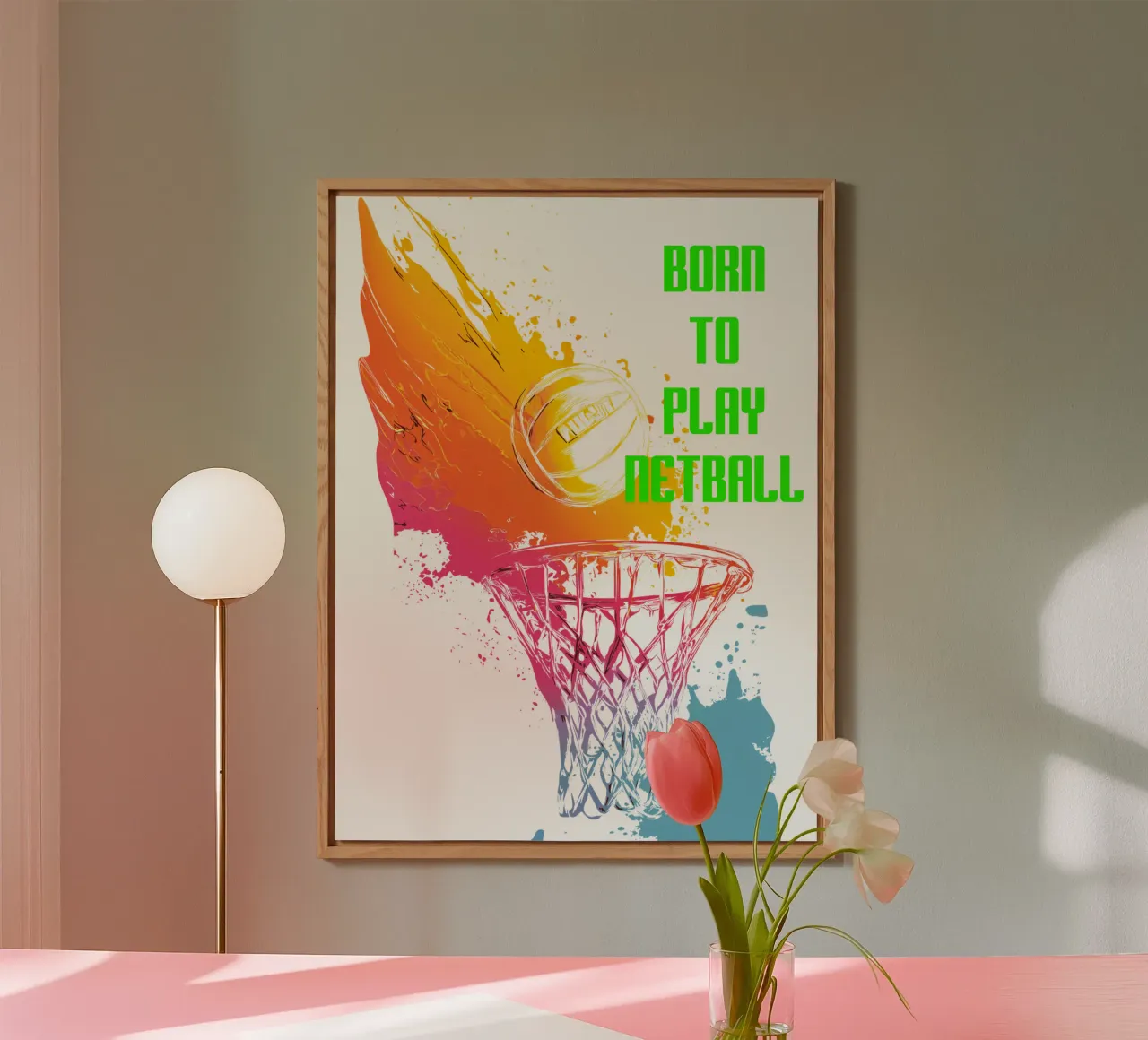 Nato per giocare a Netball alluminio dibond da Kt10Designs