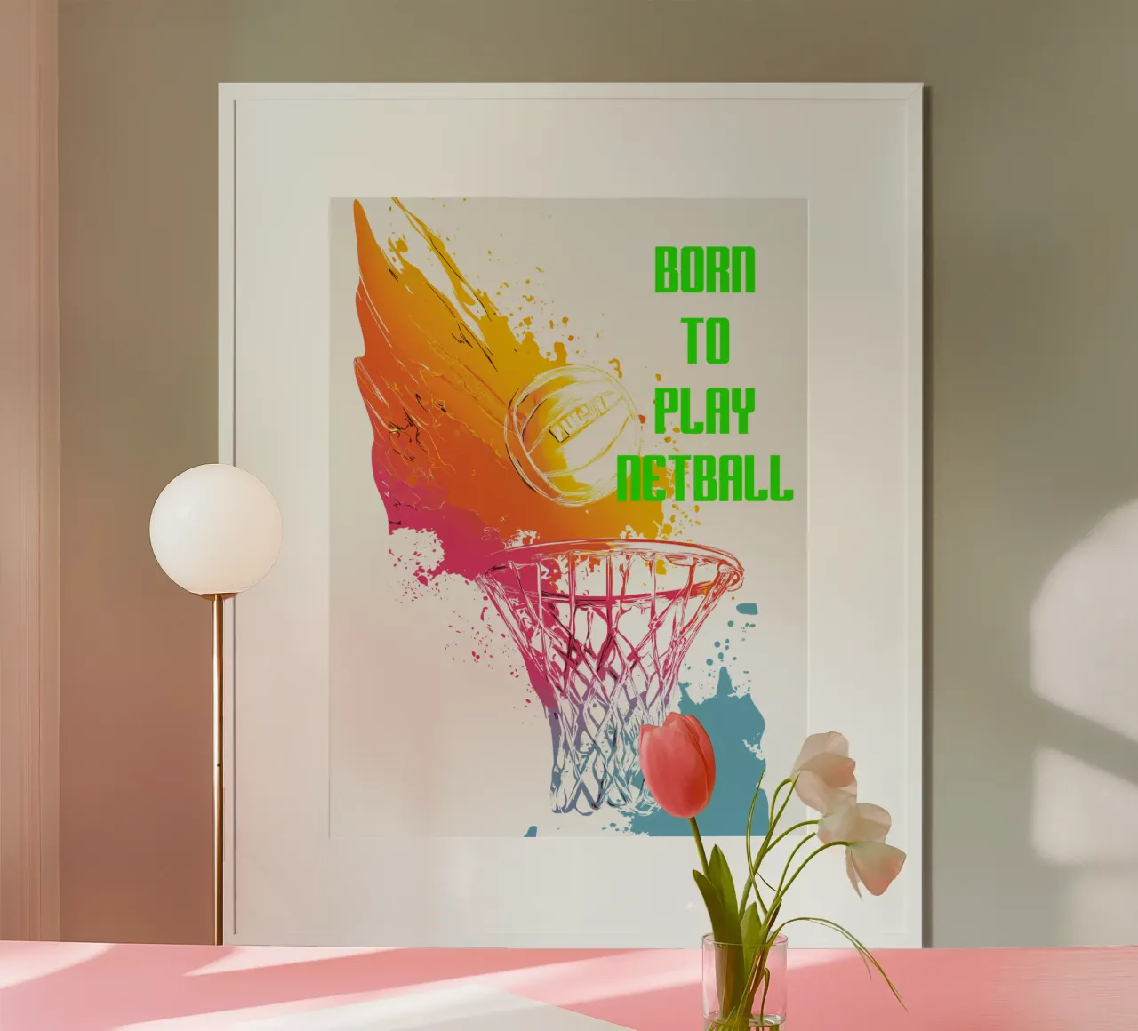 Nato per giocare a Netball carta hahnemühle da Kt10Designs
