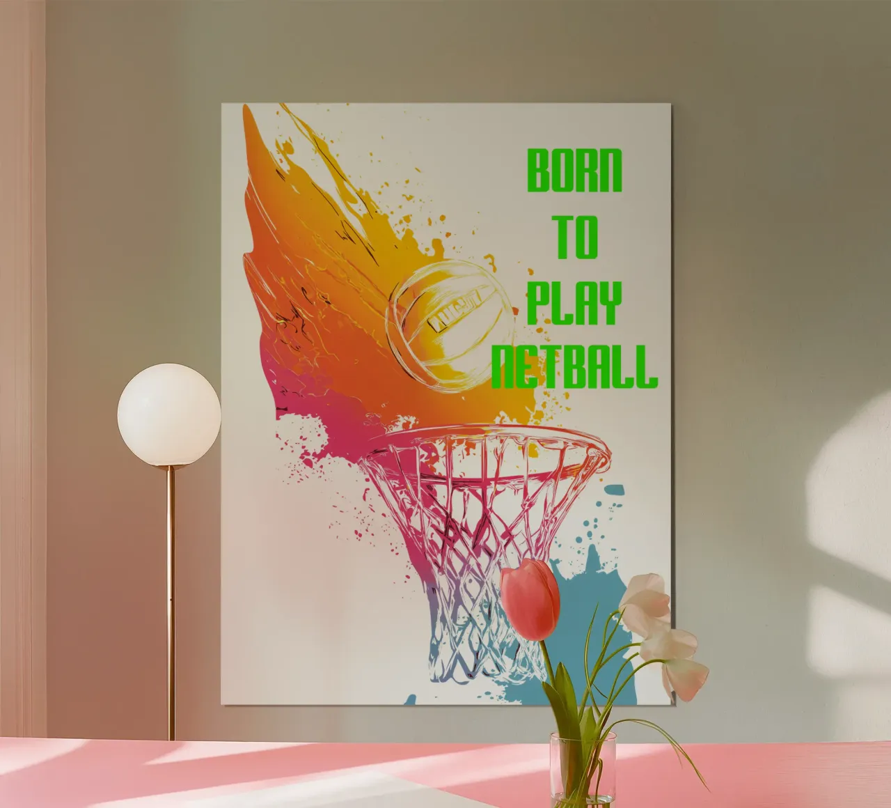 Nato per giocare a Netball carta hahnemühle da Kt10Designs