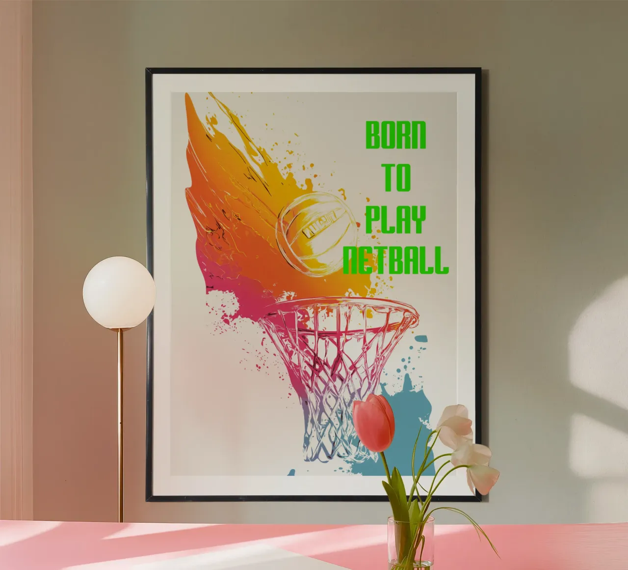 Nato per giocare a Netball carta hahnemühle da Kt10Designs