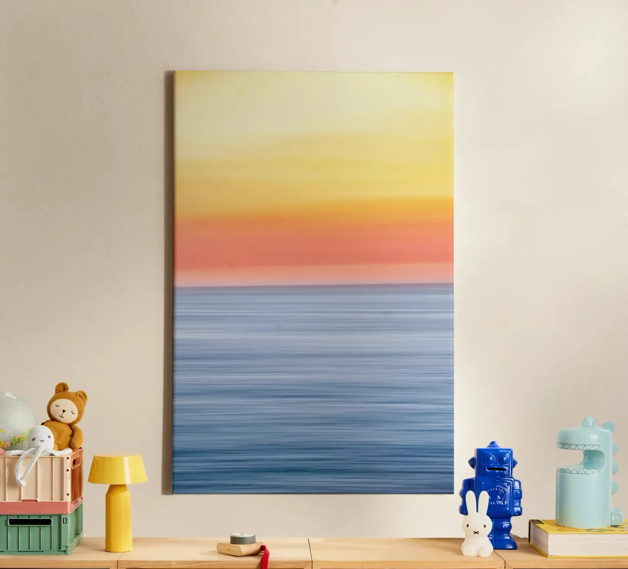 gradient wave and color canvas van Grant