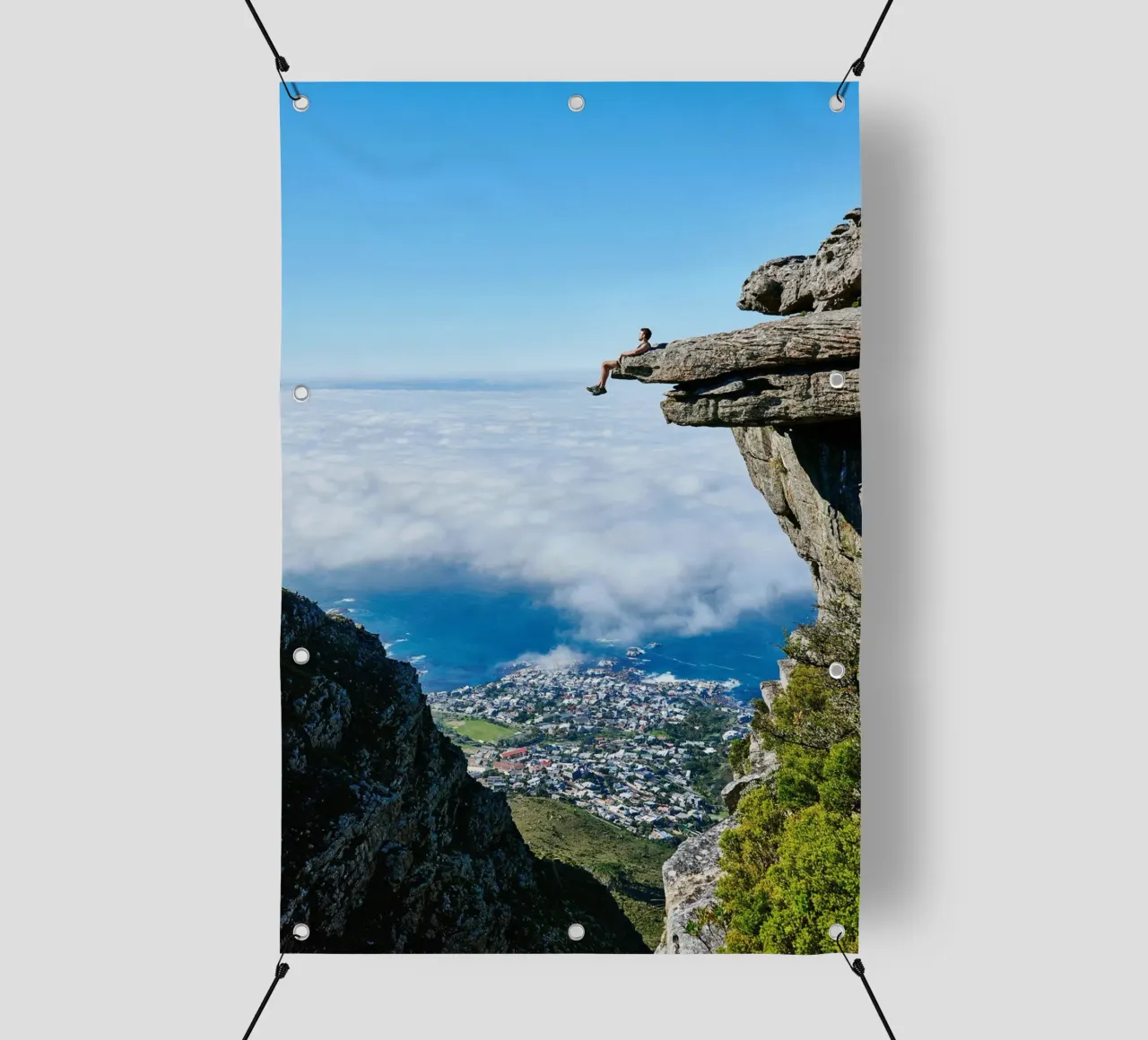 man chill on rock telo in pvc da Grant