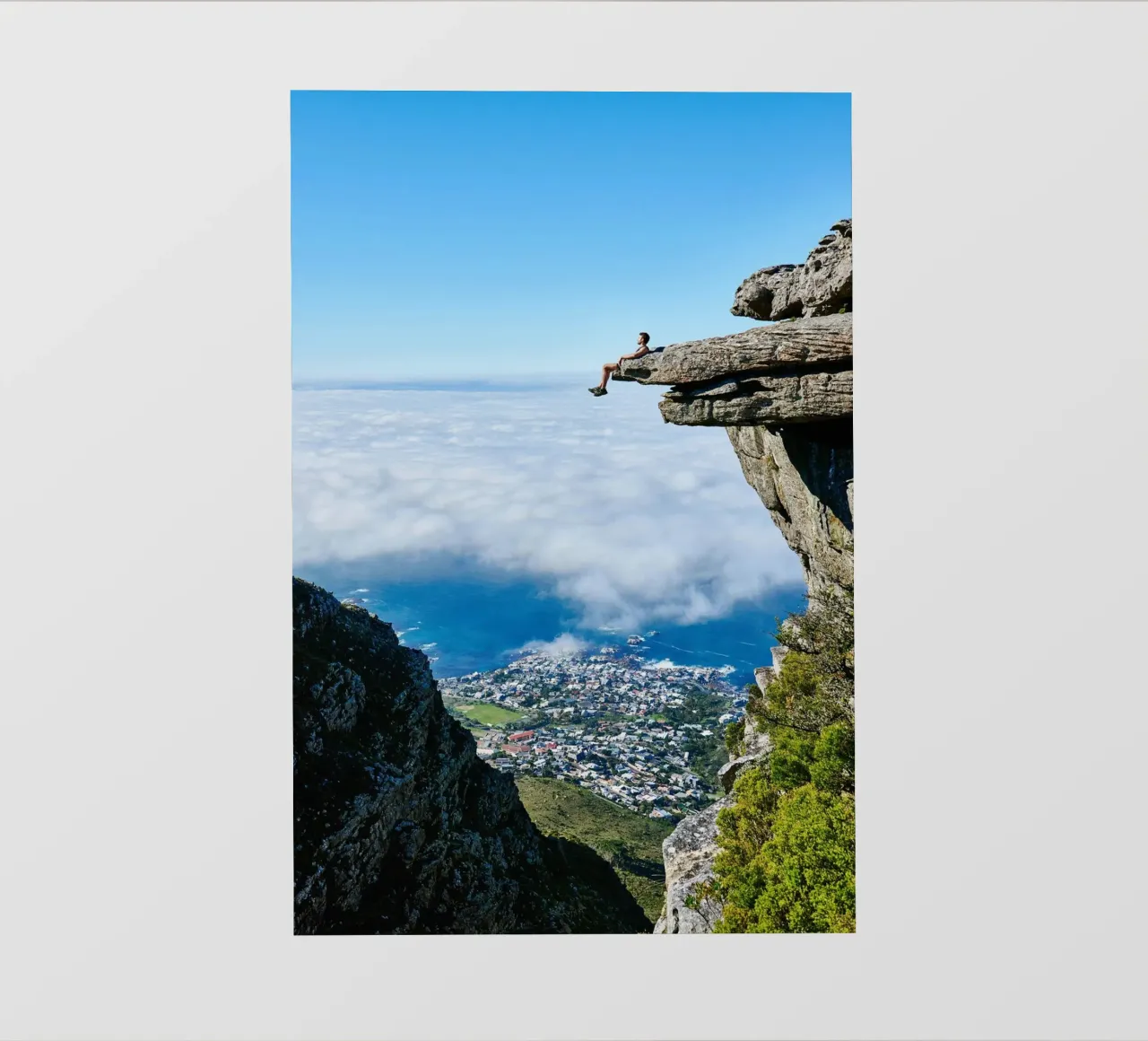 man chill on rock telo in pvc da Grant