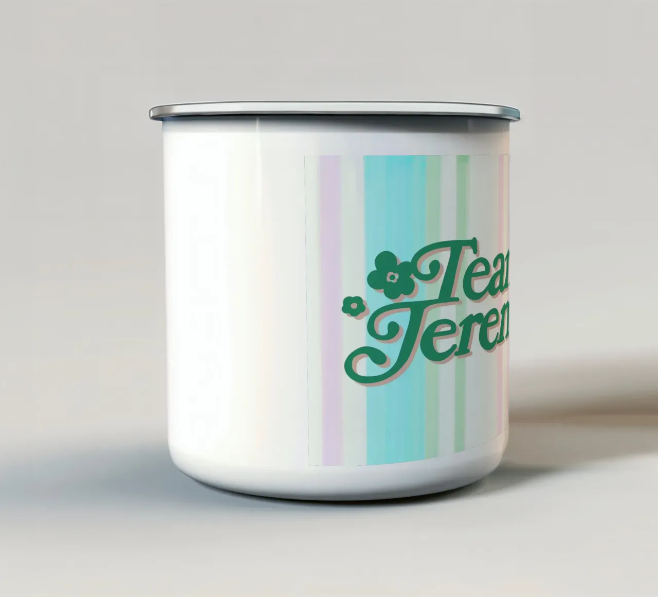 Team Jeremiah tazza in smalto da Art House