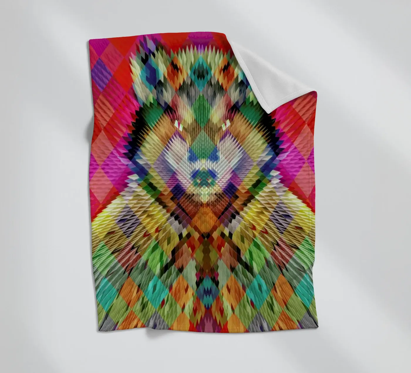 Corporate Wolf Fleecedecke von Ali Gulec