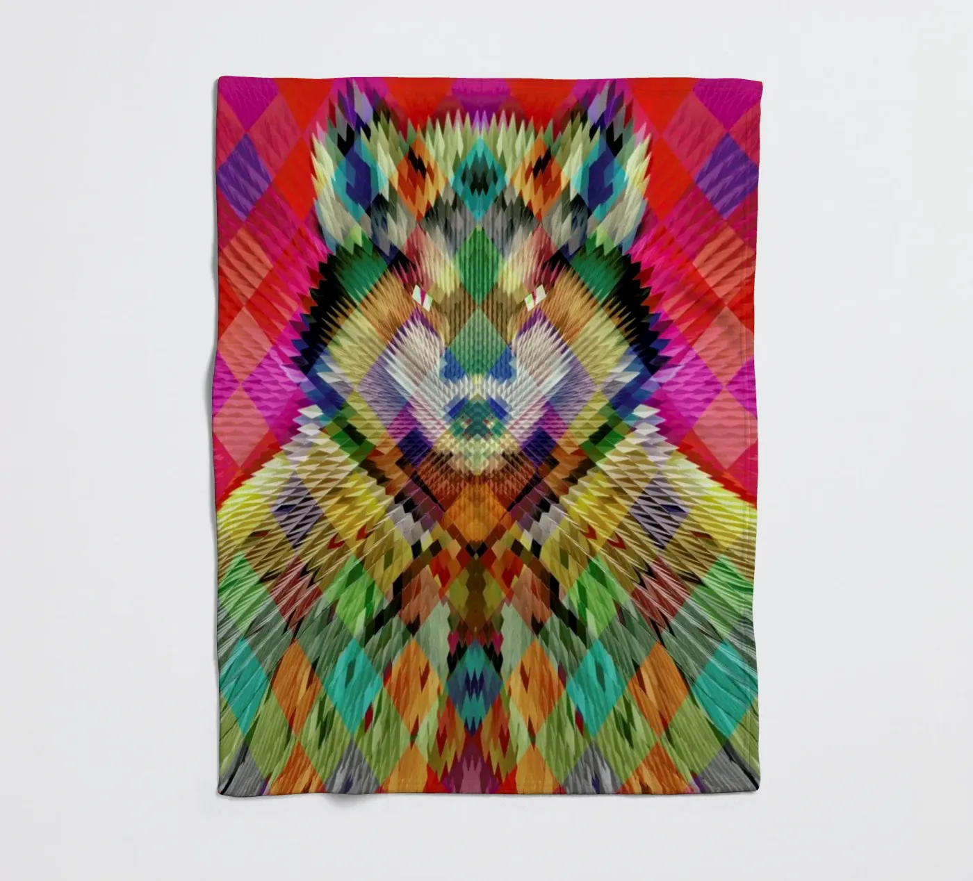 Corporate Wolf Fleecedecke von Ali Gulec