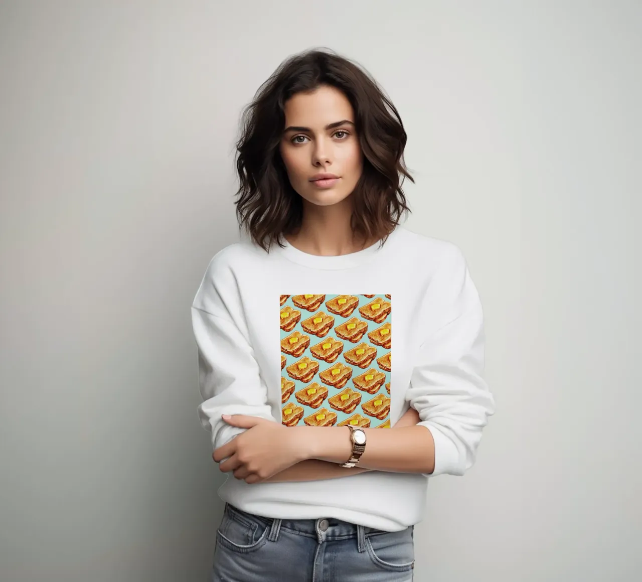 Buttered Toast Pattern felpa da Kelly Gilleran