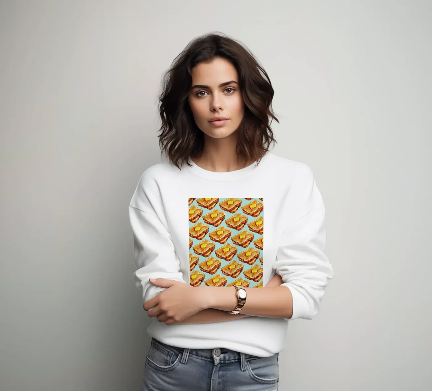Buttered Toast Pattern felpa da Kelly Gilleran
