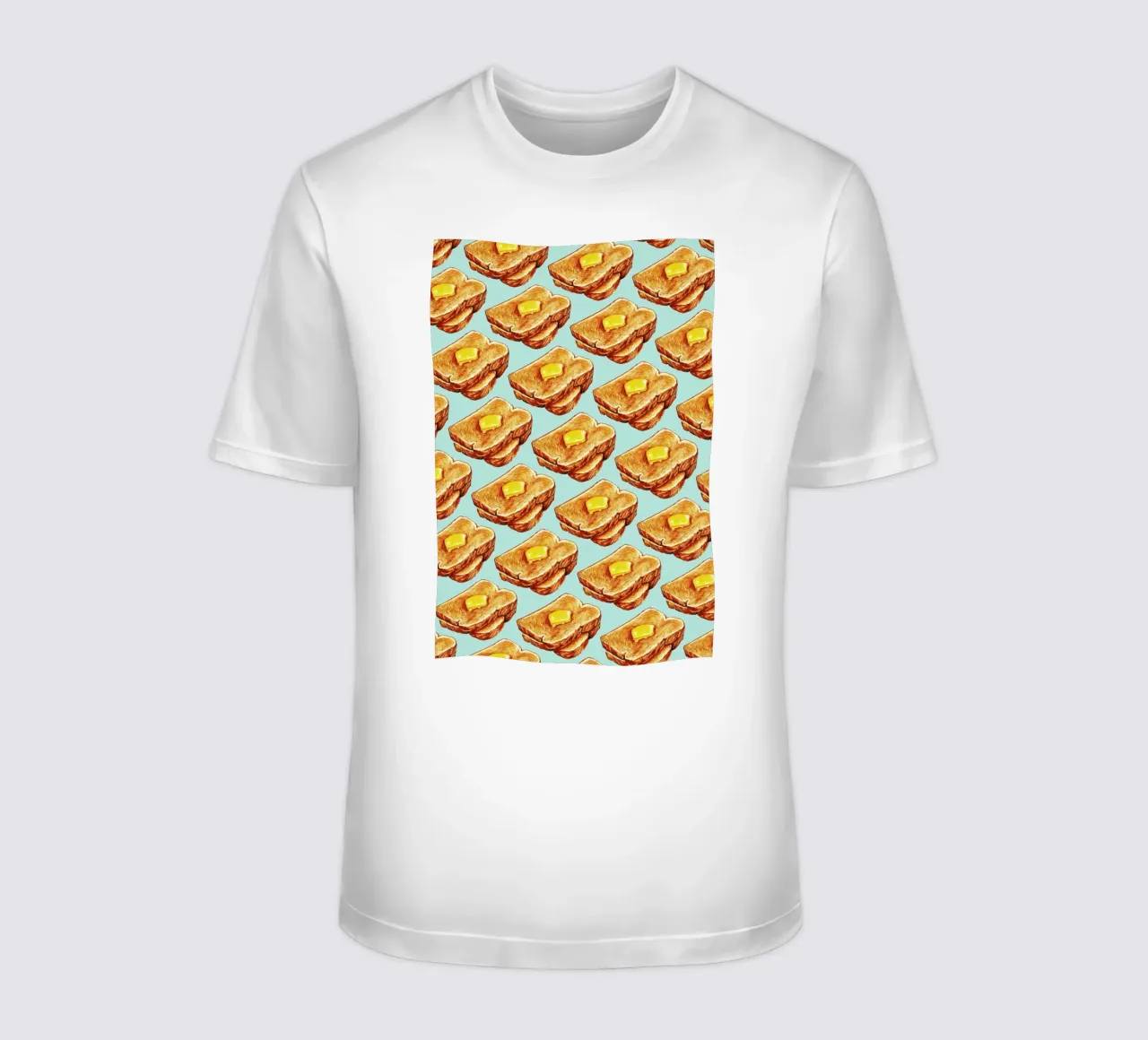 Buttered Toast Pattern t-shirt da Kelly Gilleran