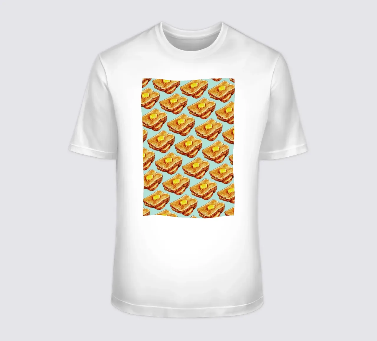 Buttered Toast Pattern T-Shirt von Kelly Gilleran