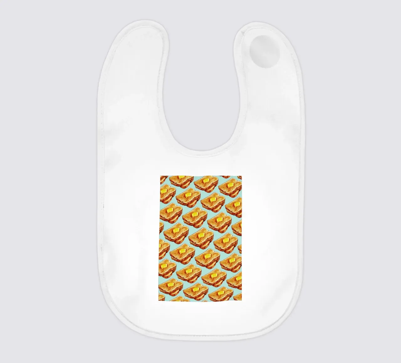 Buttered Toast Pattern babero de Kelly Gilleran