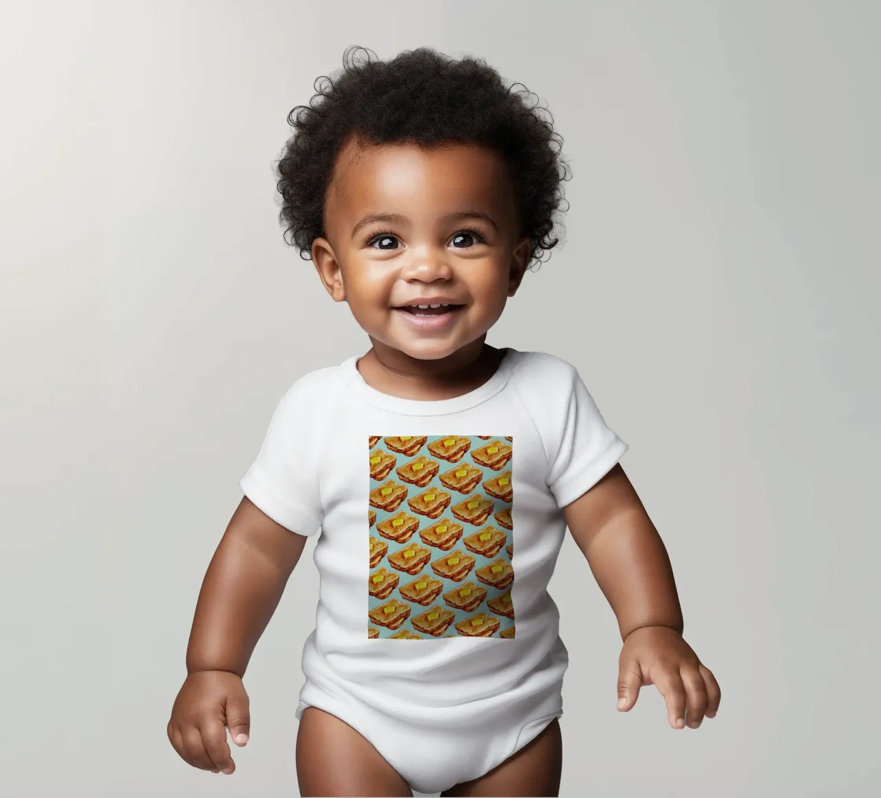 Buttered Toast Pattern body bébé de Kelly Gilleran