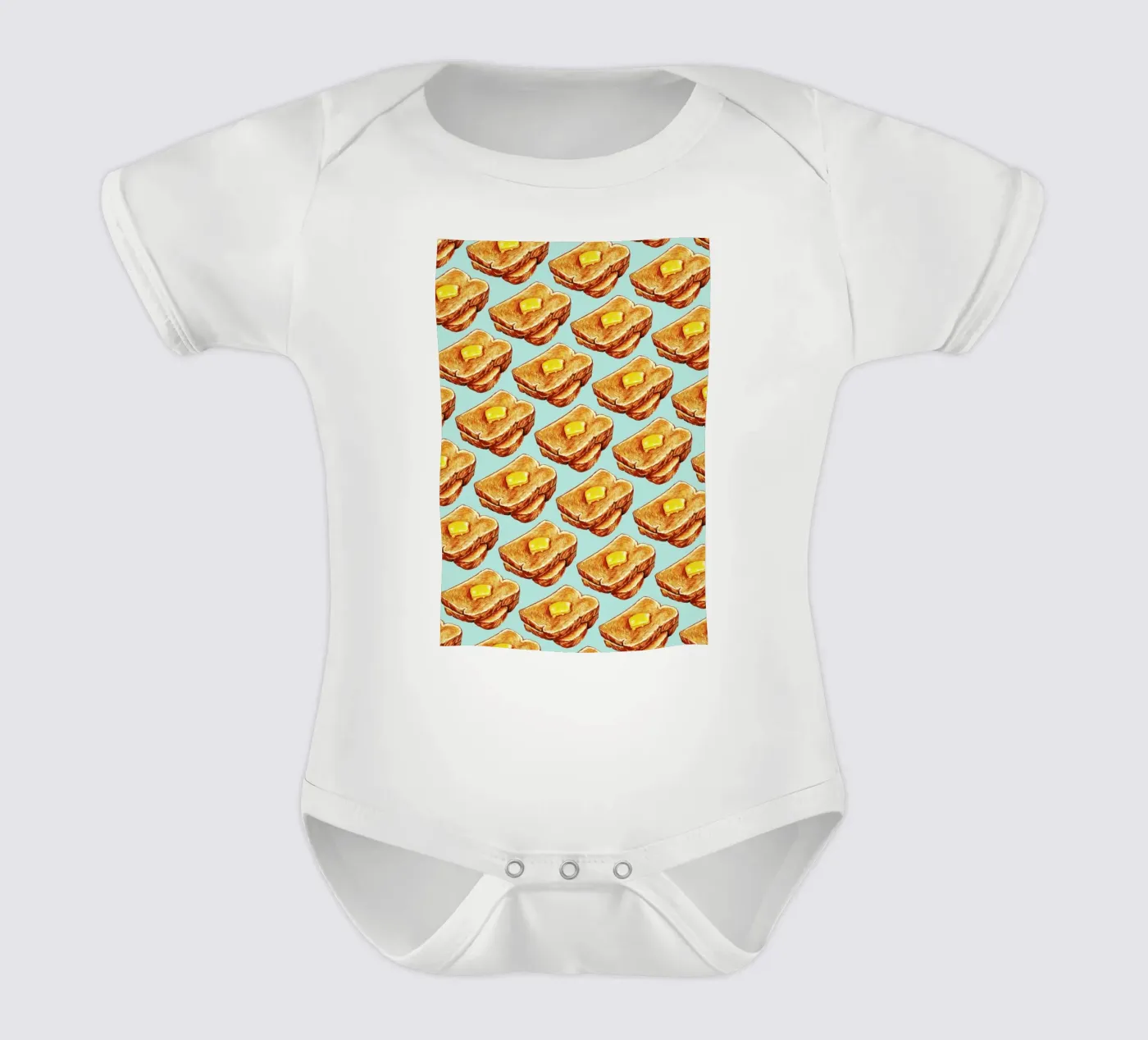Buttered Toast Pattern body bébé de Kelly Gilleran