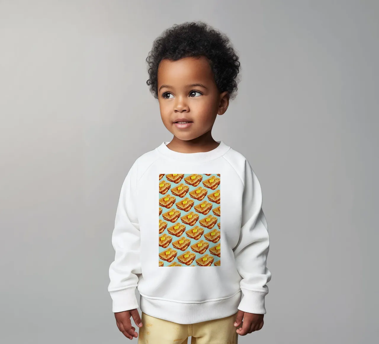 Buttered Toast Pattern sweat pour bébé de Kelly Gilleran