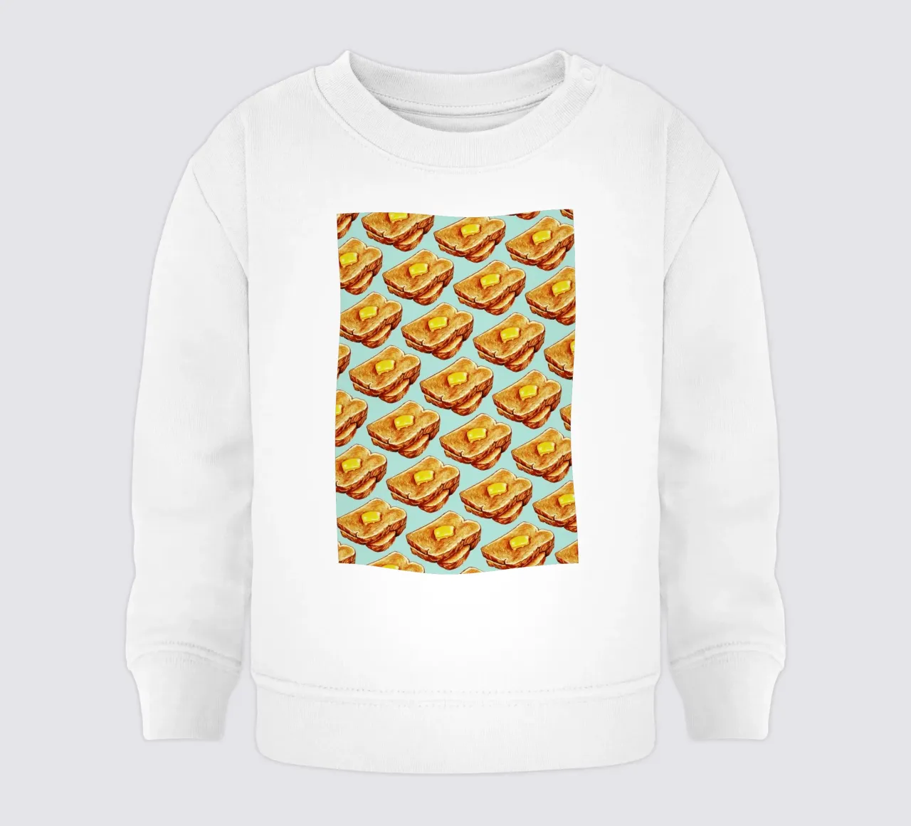 Buttered Toast Pattern sweat pour bébé de Kelly Gilleran