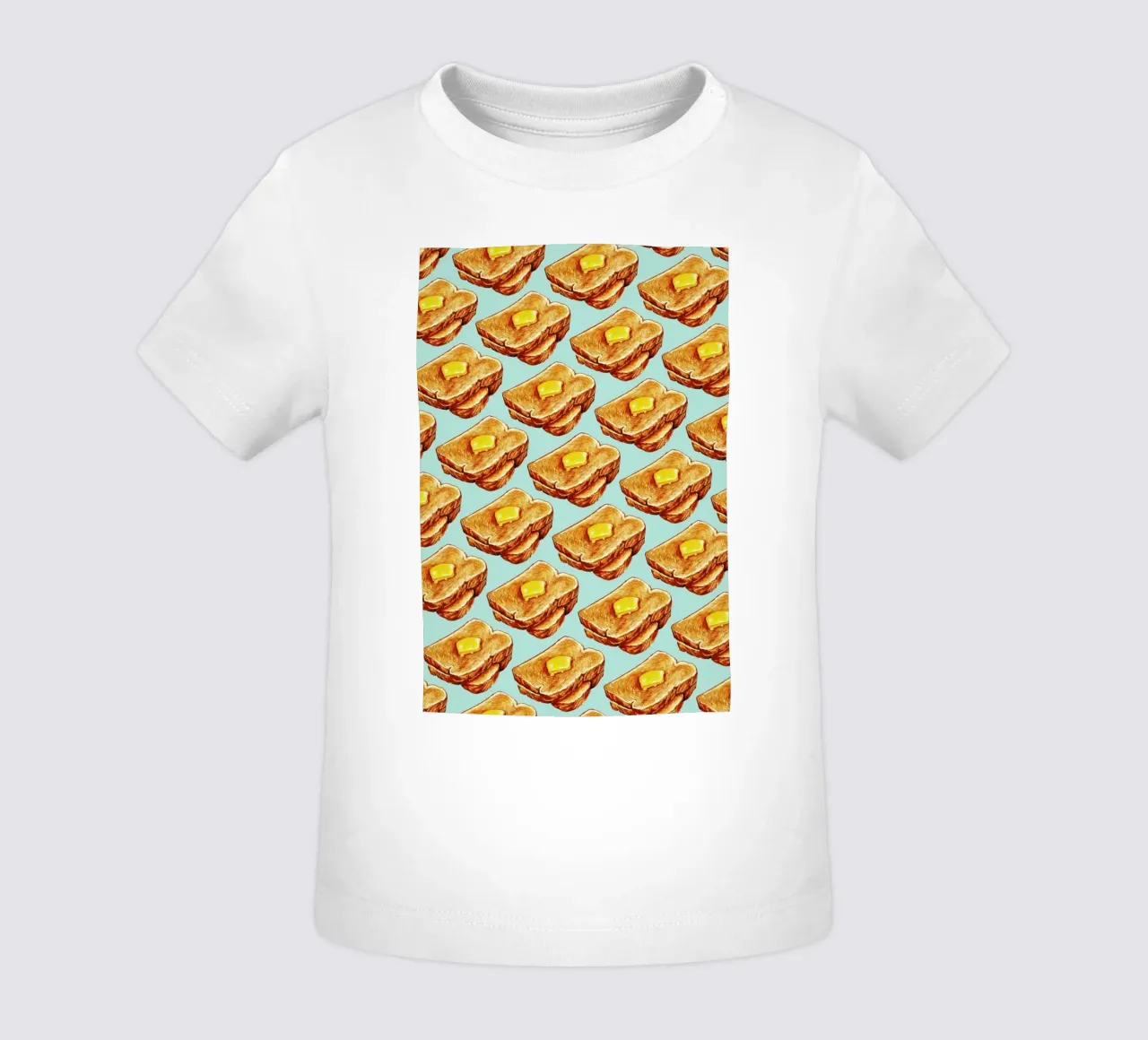 Buttered Toast Pattern camiseta de bebé de Kelly Gilleran