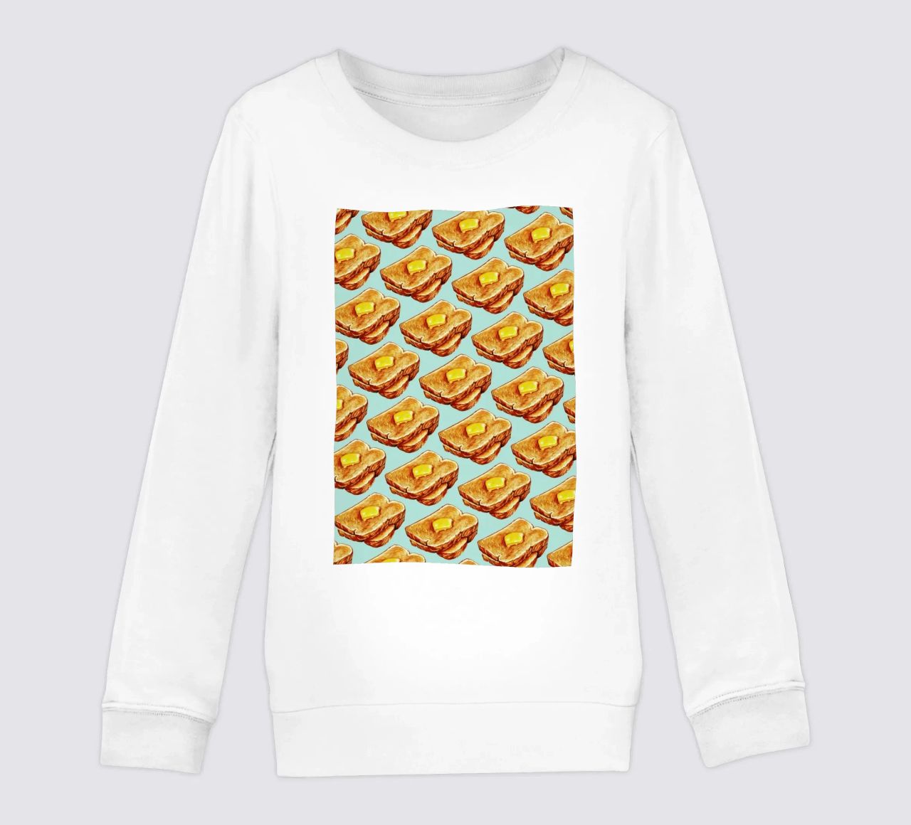 Buttered Toast Pattern felpa bambino da Kelly Gilleran