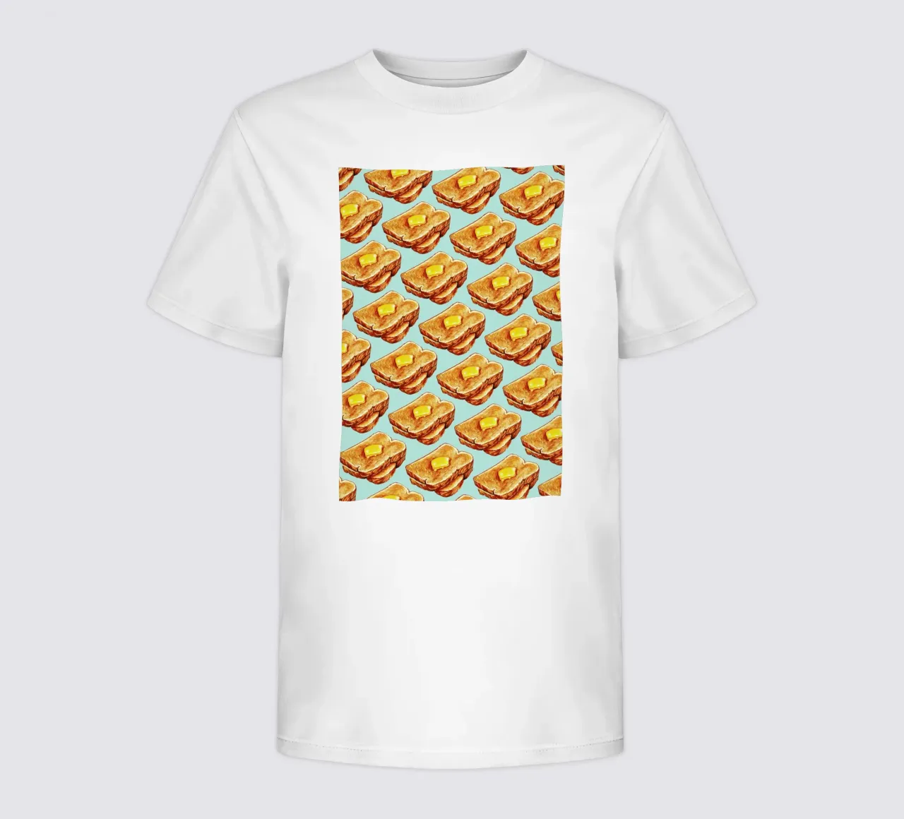 Buttered Toast Pattern t-shirt bambini da Kelly Gilleran
