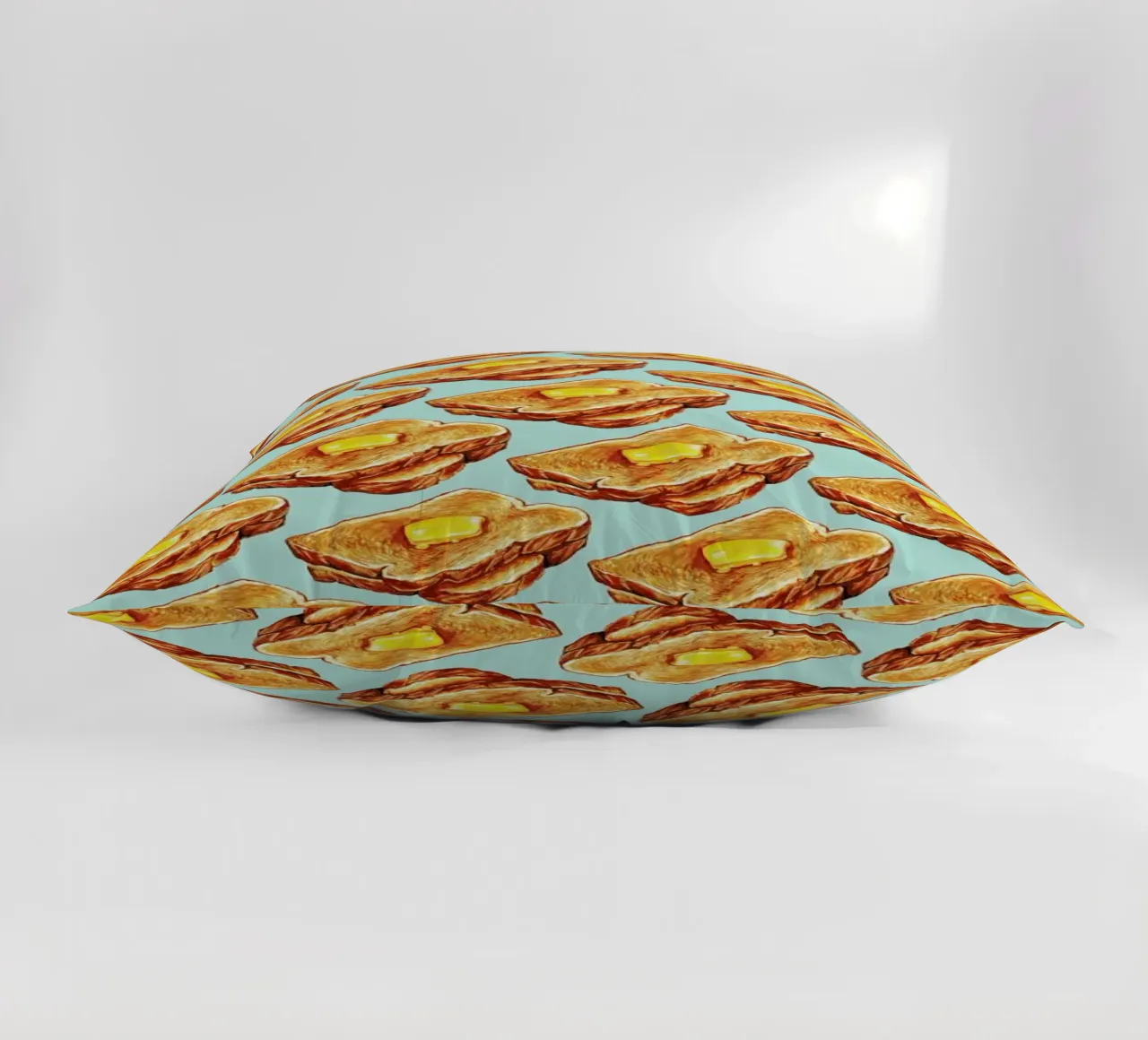 Buttered Toast Pattern Kissen von Kelly Gilleran