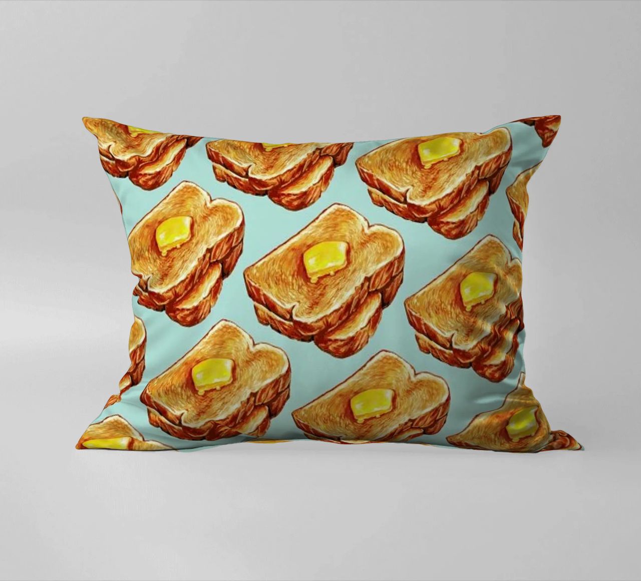 Buttered Toast Pattern cuscino da Kelly Gilleran