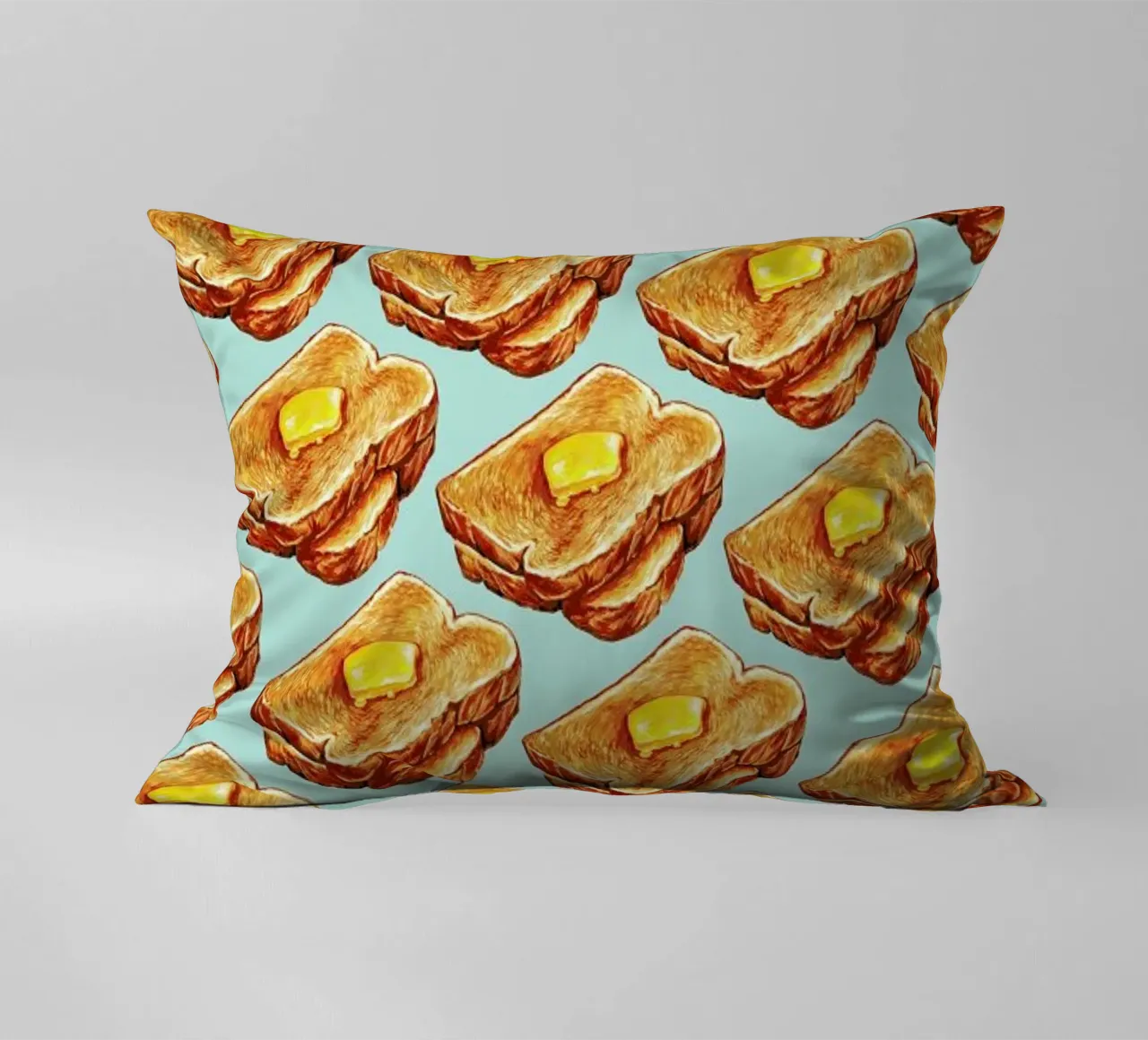 Buttered Toast Pattern cuscino da Kelly Gilleran