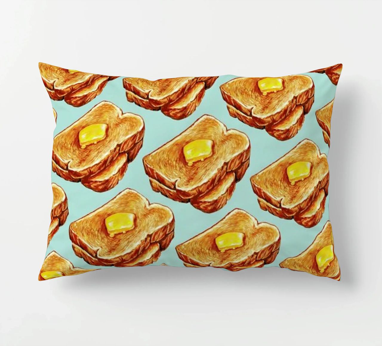 Buttered Toast Pattern cuscino da Kelly Gilleran