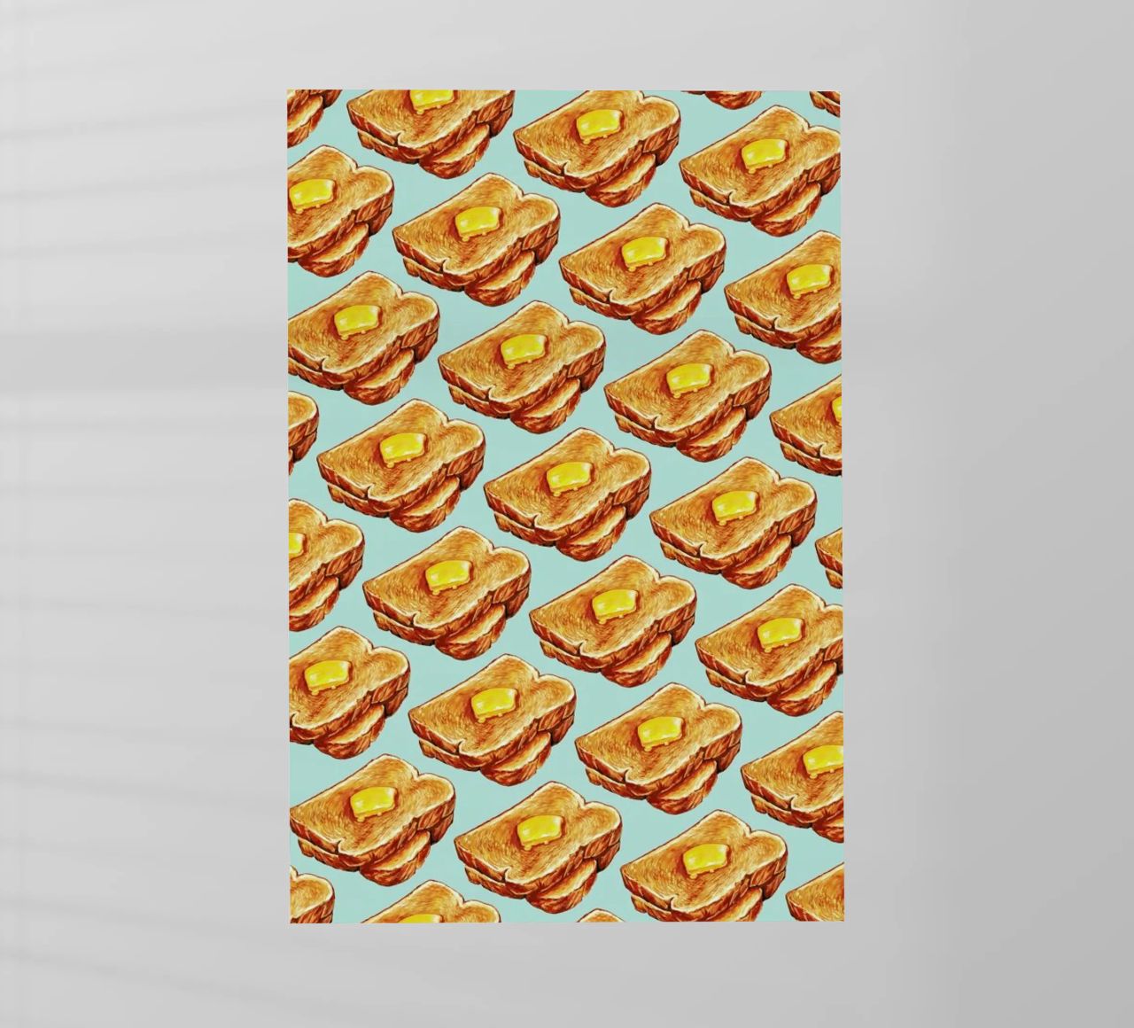 Buttered Toast Pattern pellicola backlit da Kelly Gilleran