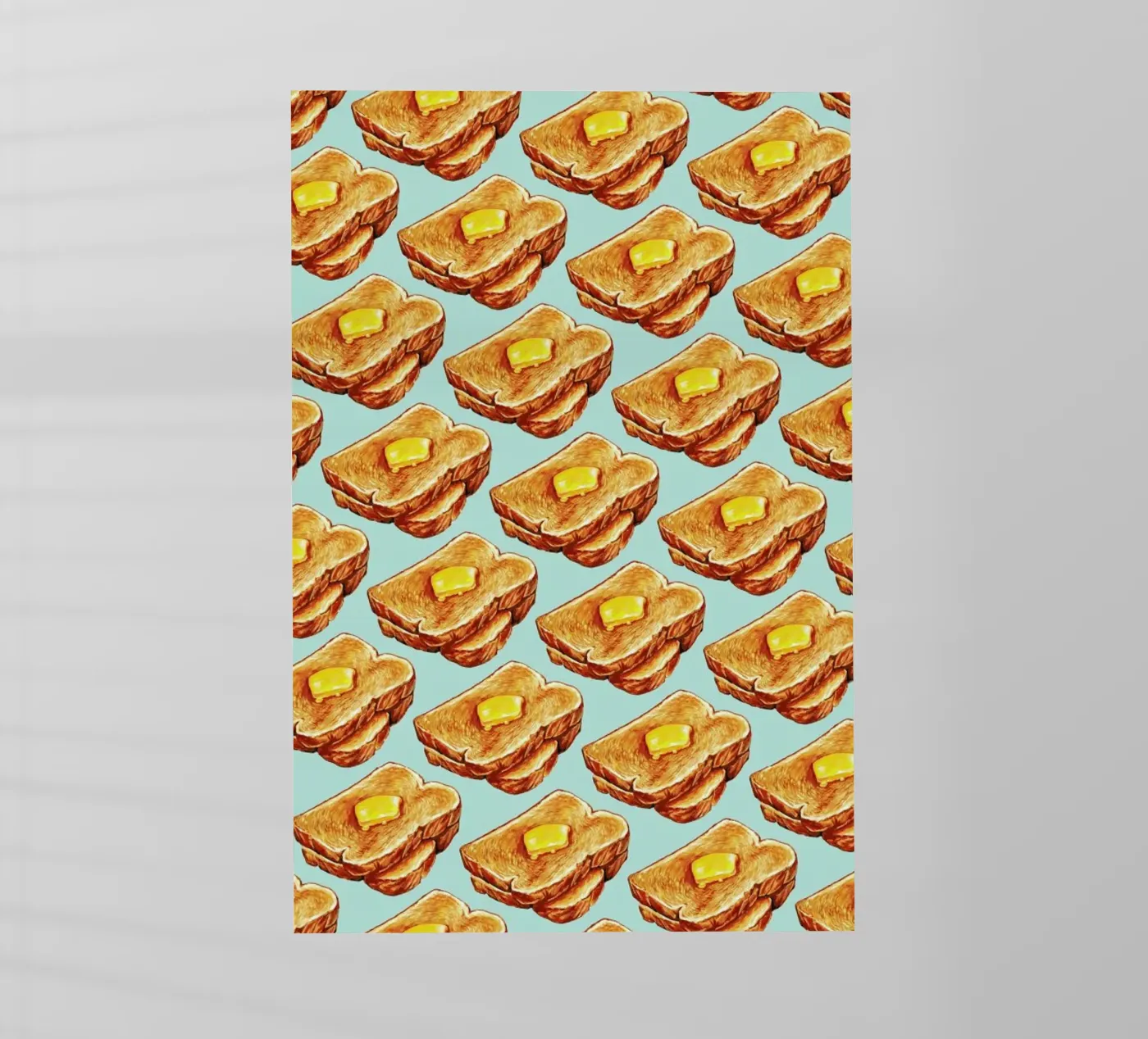 Buttered Toast Pattern pellicola backlit da Kelly Gilleran