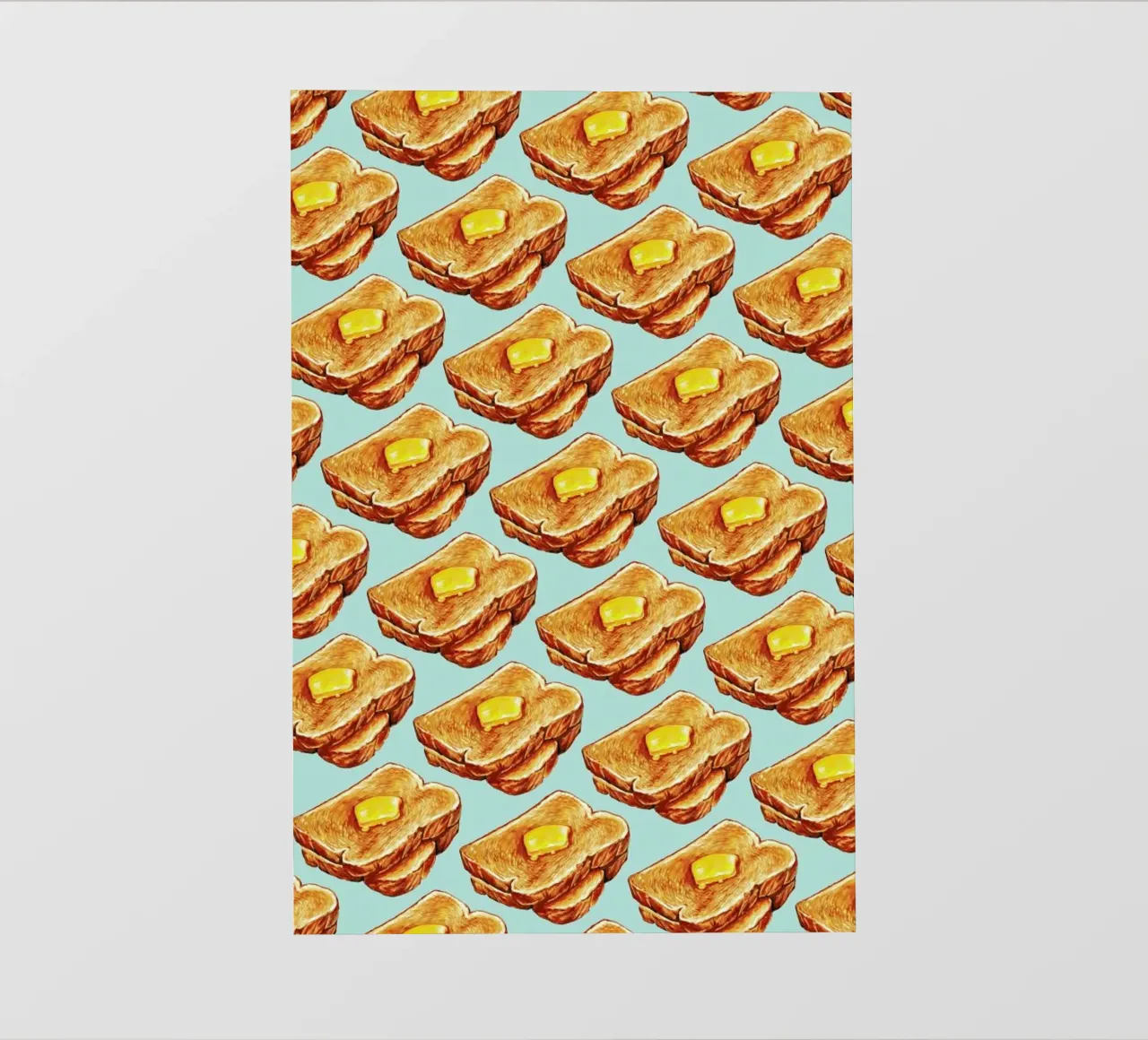 Buttered Toast Pattern backlit folie van Kelly Gilleran