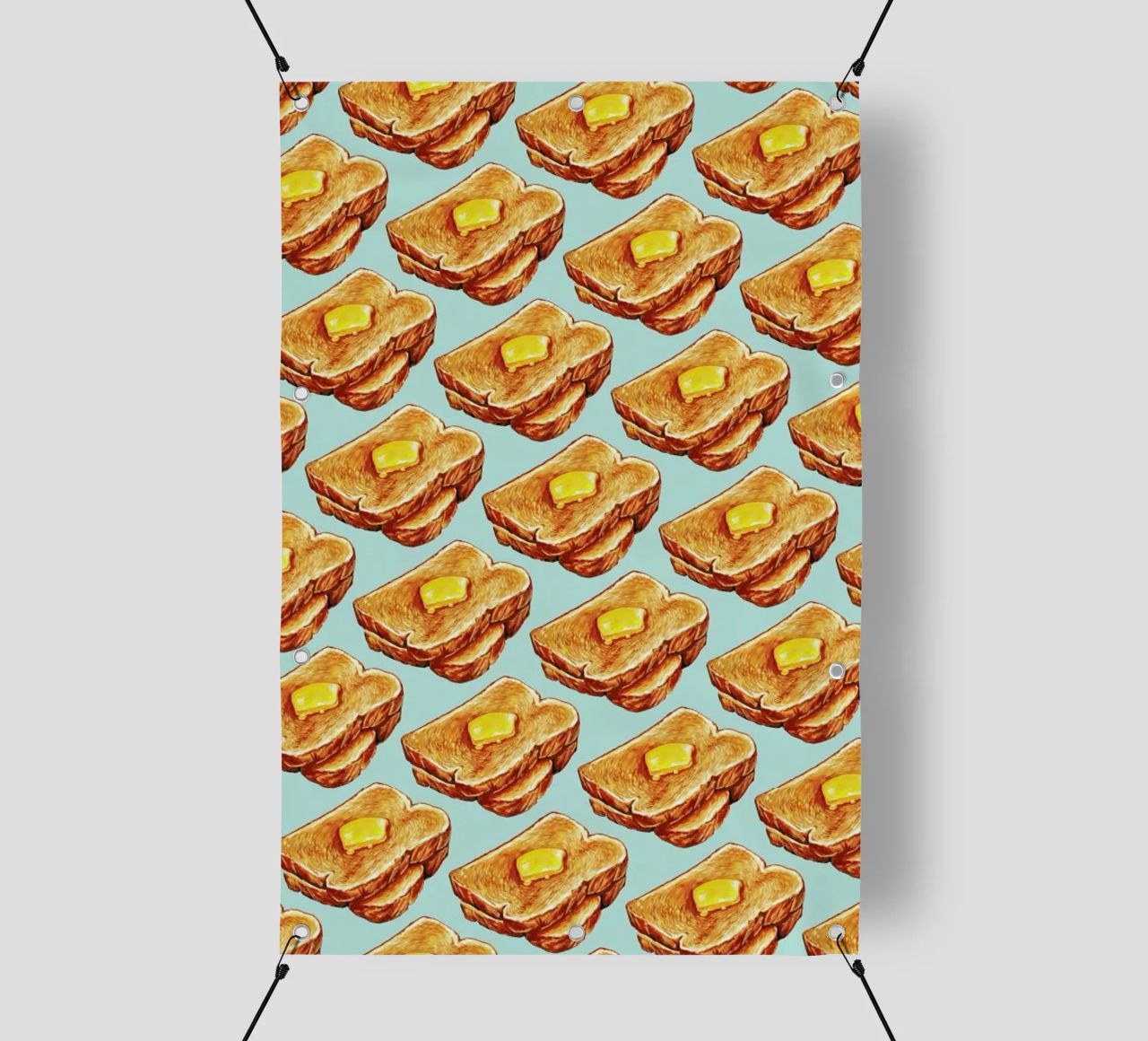 Buttered Toast Pattern telo in pvc da Kelly Gilleran