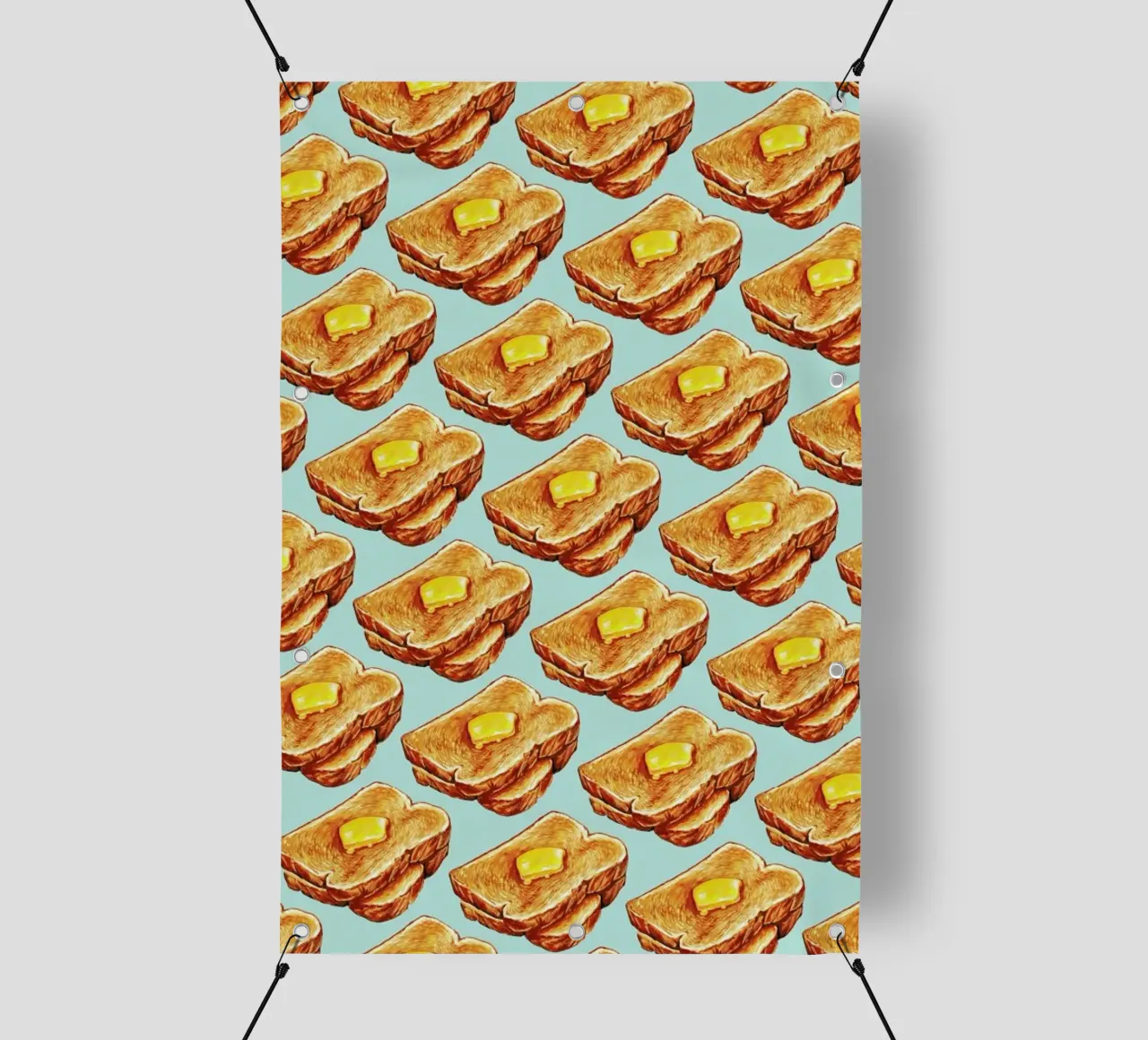 Buttered Toast Pattern telo in pvc da Kelly Gilleran