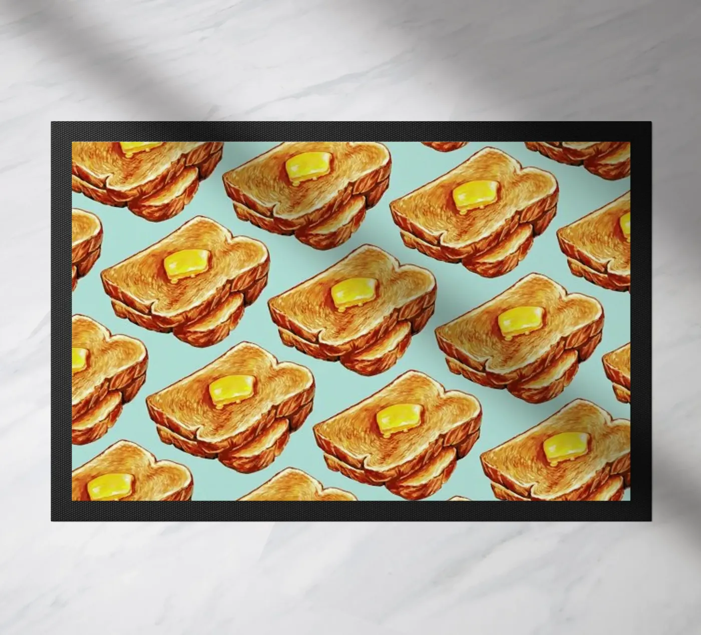 Buttered Toast Pattern deurmat van Kelly Gilleran
