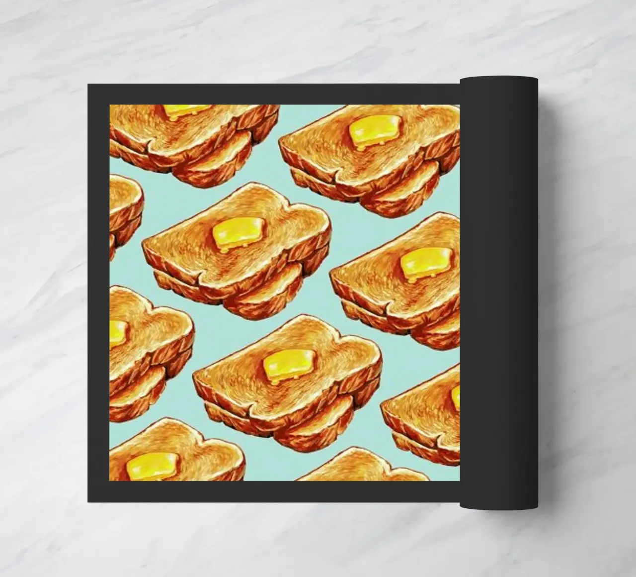Buttered Toast Pattern paillasson de Kelly Gilleran