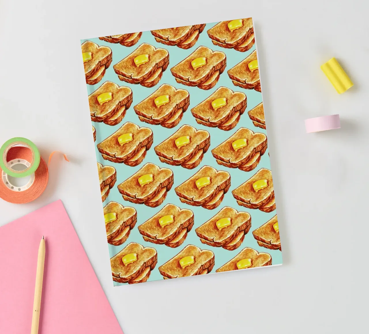 Buttered Toast Pattern carnet de notes de Kelly Gilleran