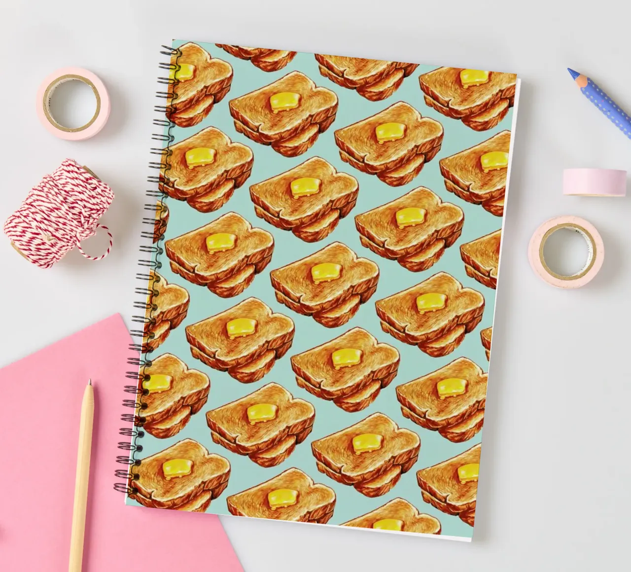 Buttered Toast Pattern diario ad anelli da Kelly Gilleran