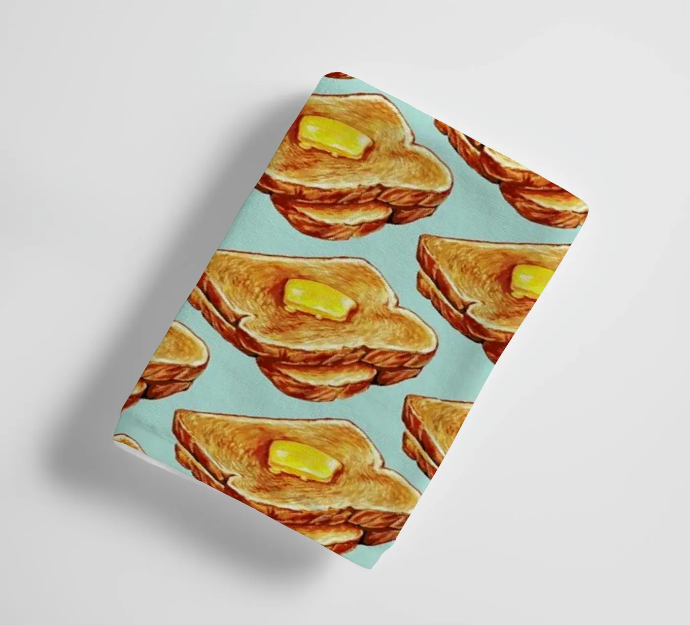 Buttered Toast Pattern badhanddoek van Kelly Gilleran
