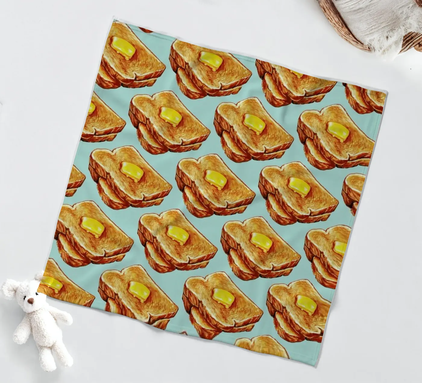 Buttered Toast Pattern coperta in pile da Kelly Gilleran