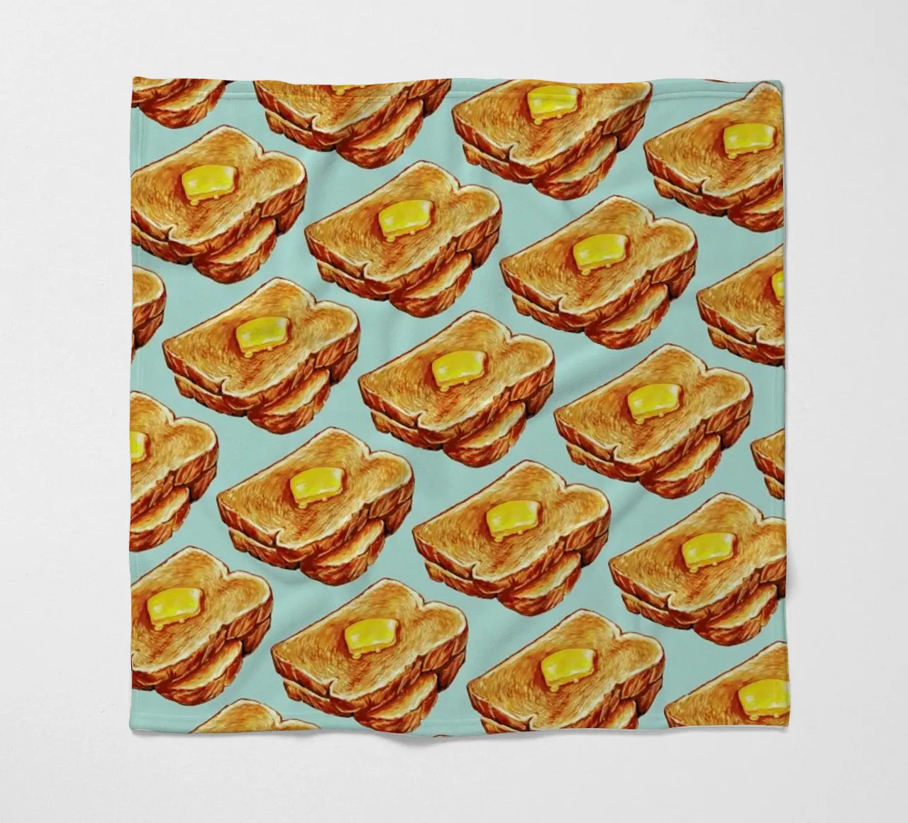 Buttered Toast Pattern Fleecedecke von Kelly Gilleran