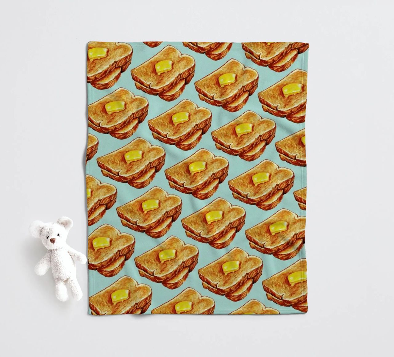 Buttered Toast Pattern coperta in pile da Kelly Gilleran