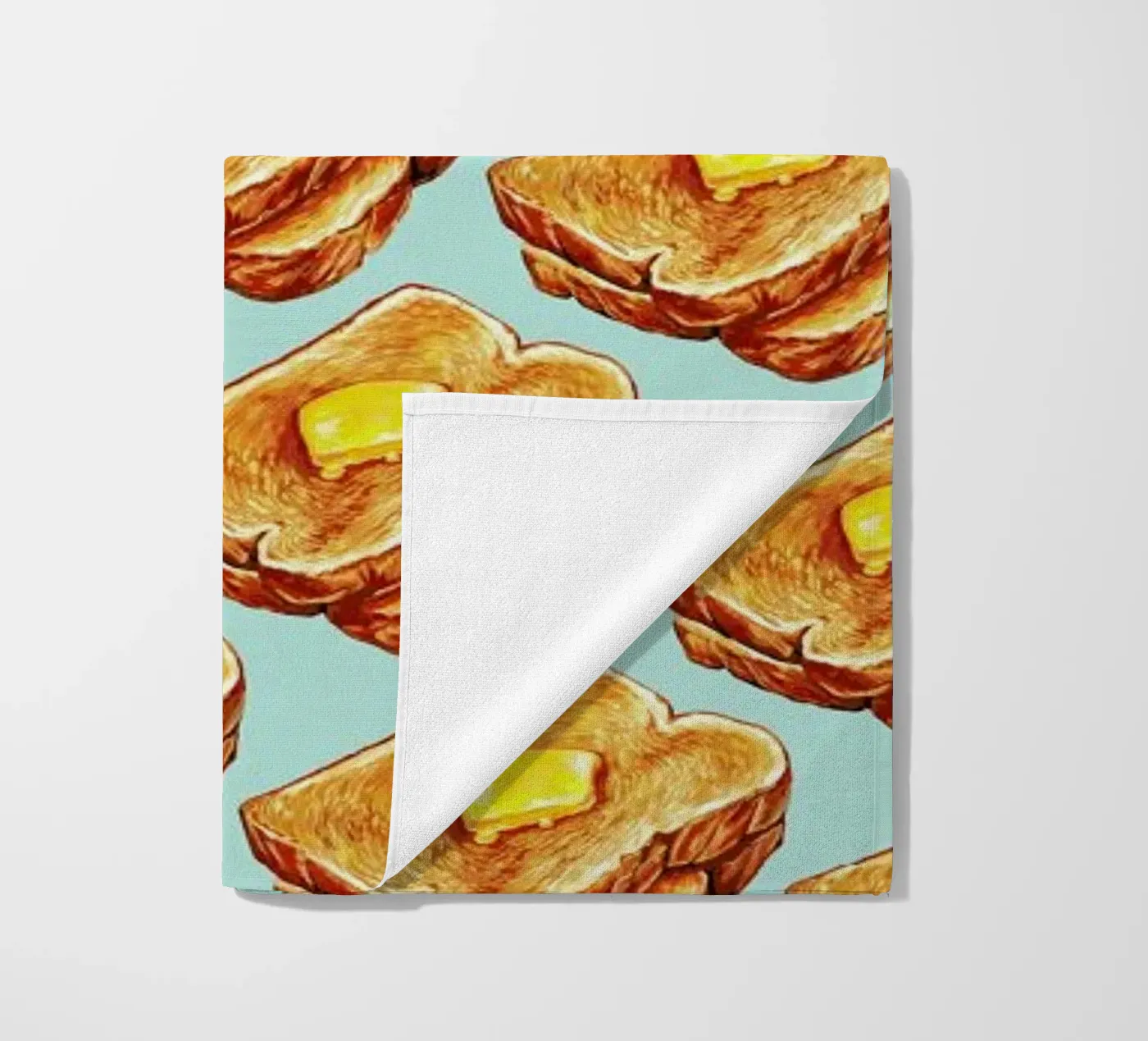 Buttered Toast Pattern beach towel by Kelly Gilleran