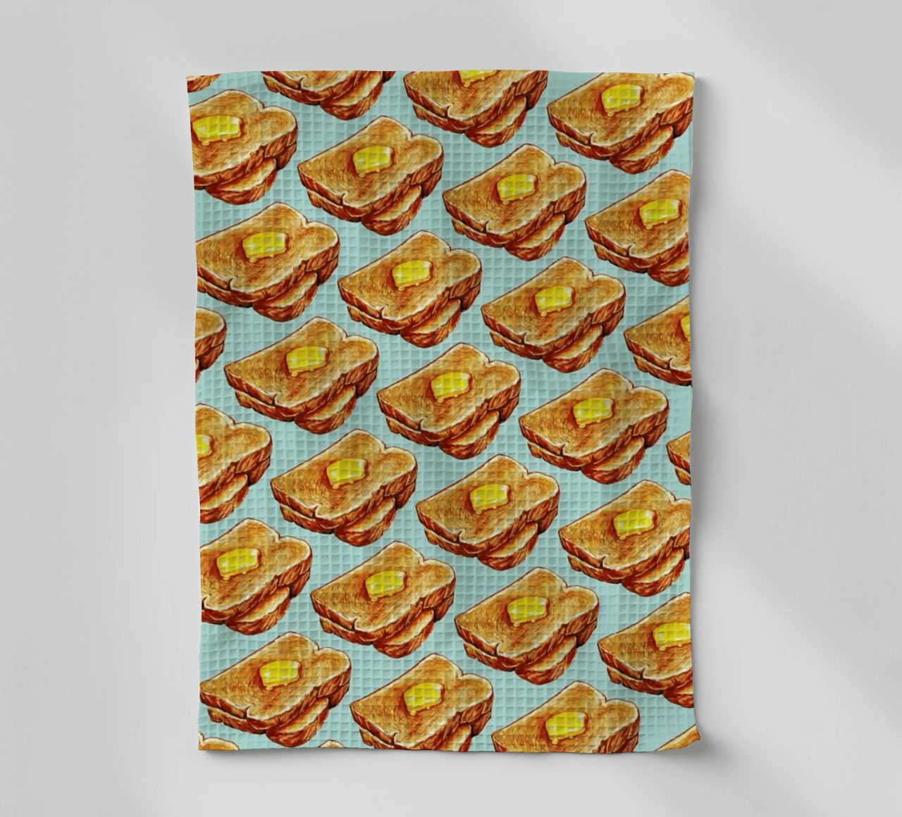 Buttered Toast Pattern canovaccio da cucina da Kelly Gilleran