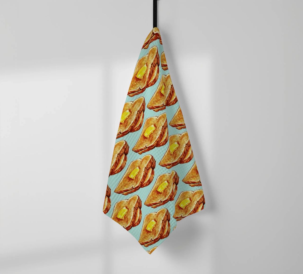 Buttered Toast Pattern canovaccio da cucina da Kelly Gilleran