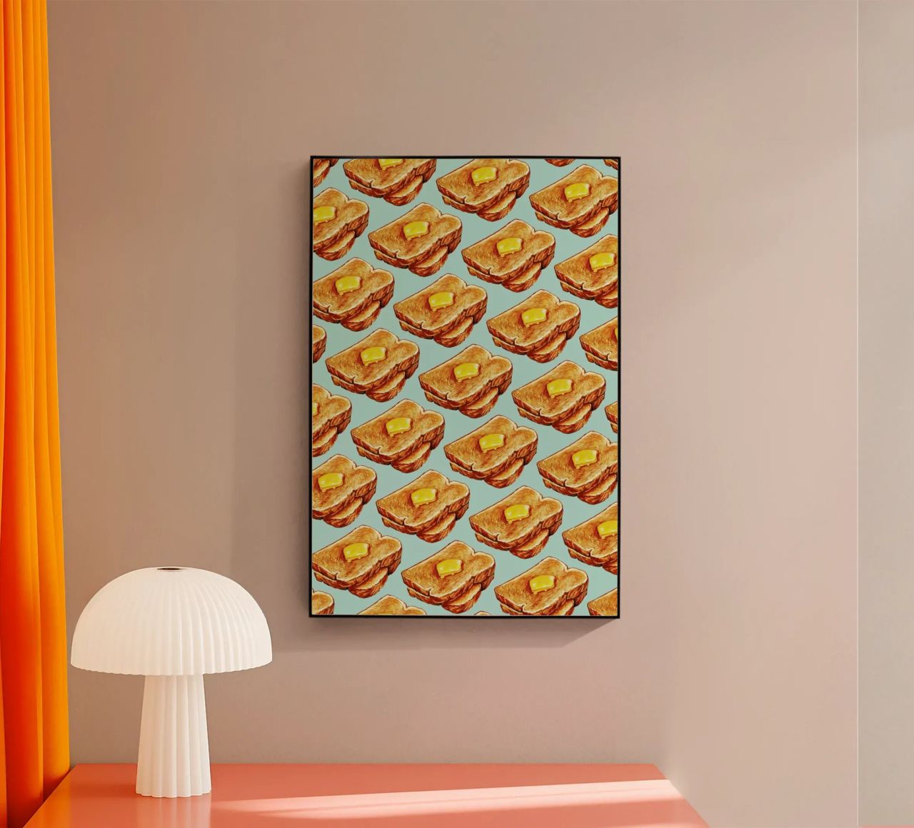 Buttered Toast Pattern plexiglass da Kelly Gilleran