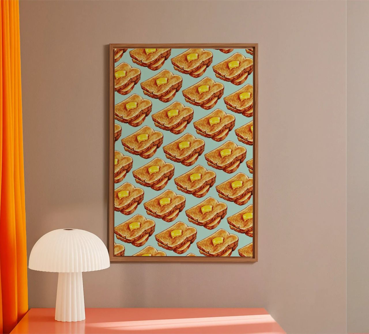 Buttered Toast Pattern alluminio dibond da Kelly Gilleran
