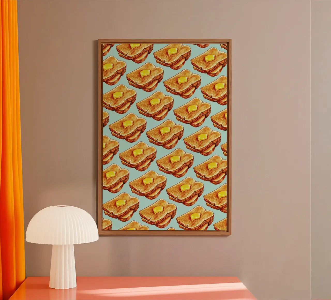 Buttered Toast Pattern alluminio dibond da Kelly Gilleran